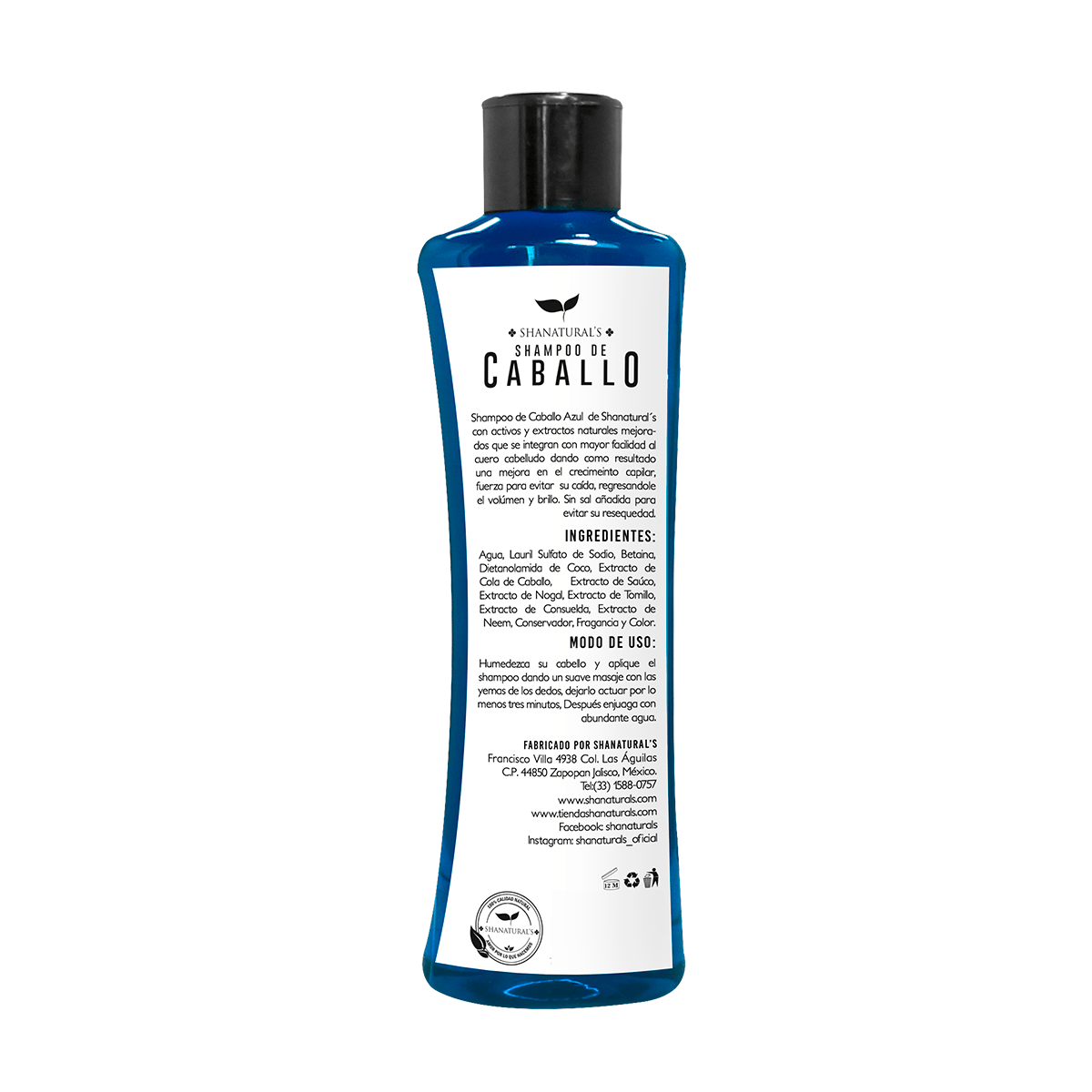 Shampoo Caballo Azul 500 ml
