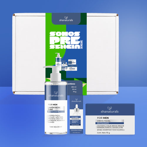 Kit Línea Facial For Men Revitalizante - Shanatural's