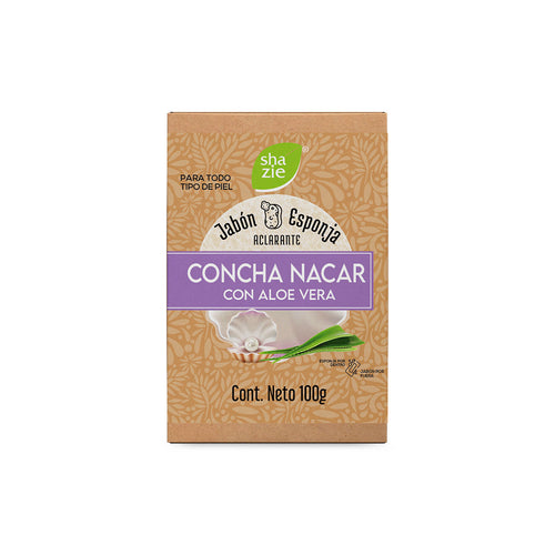 Jabón Esponja Concha Nácar y Aloe Vera - Shanatural's
