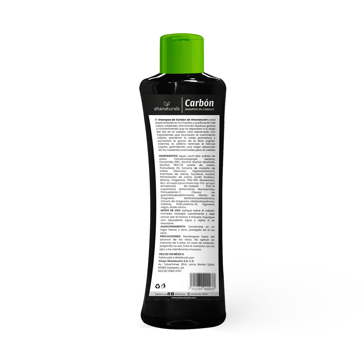 Shampoo Caballo Carbon - Shanatural's