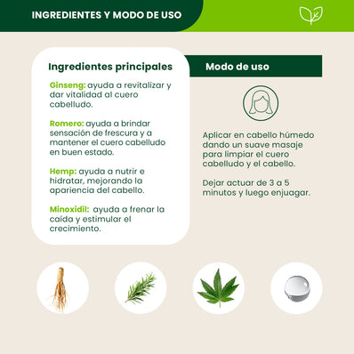 Shampoo Romero Ginseng 500ml