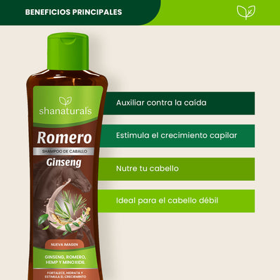 Shampoo Romero Ginseng 500ml