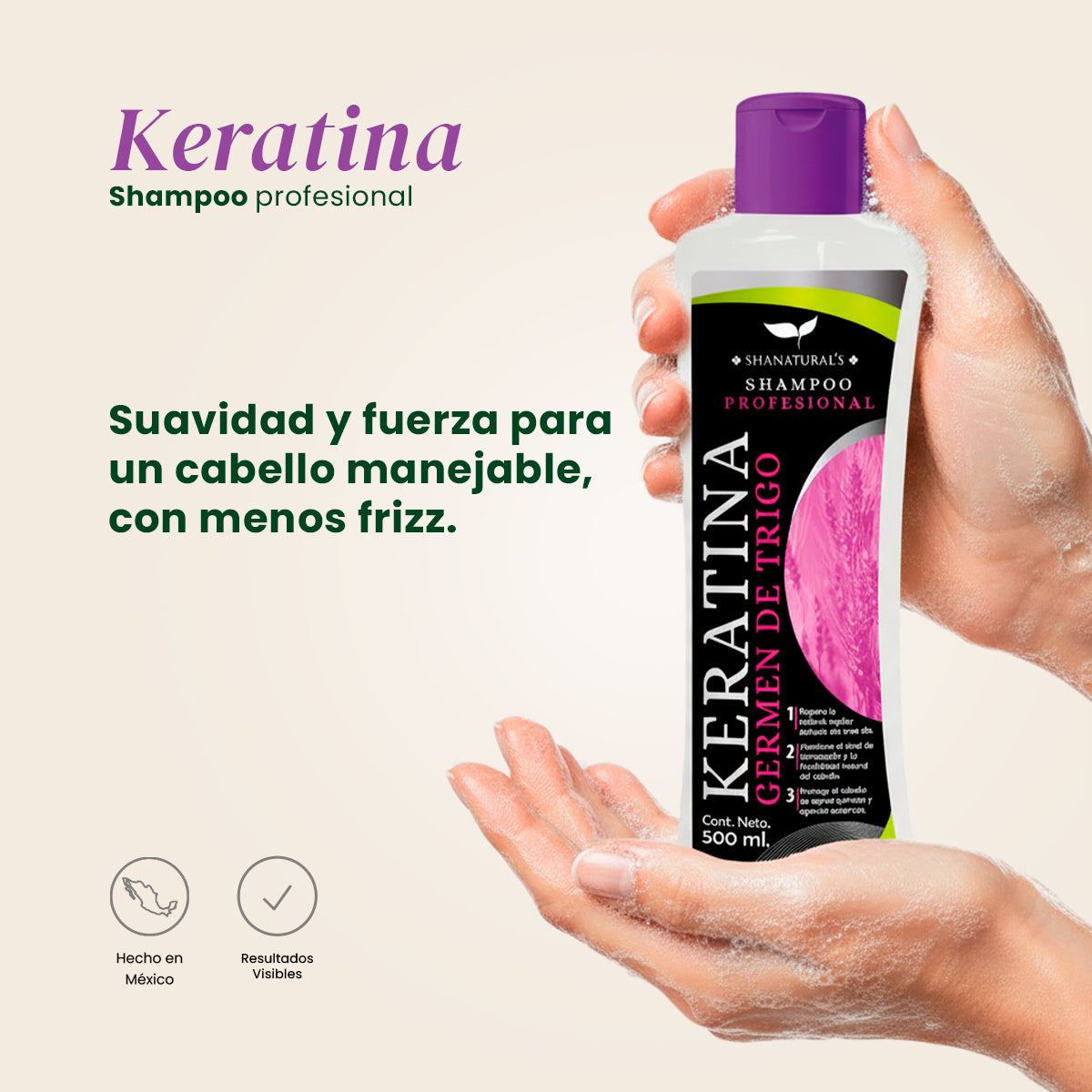 Shampoo Profesional Keratina - Shanatural's