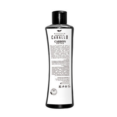 Shampoo, Shanaturals, shampoo de caballo, cabello, cabello sano, natural, brillo, sedosidad, cuidado capilar, cuidado del cabello, anticaida, cuero cabelludo, carbon, detox, purifica y limpia cuero cabelludo, vitamina B3, cabello graso, higiene personal