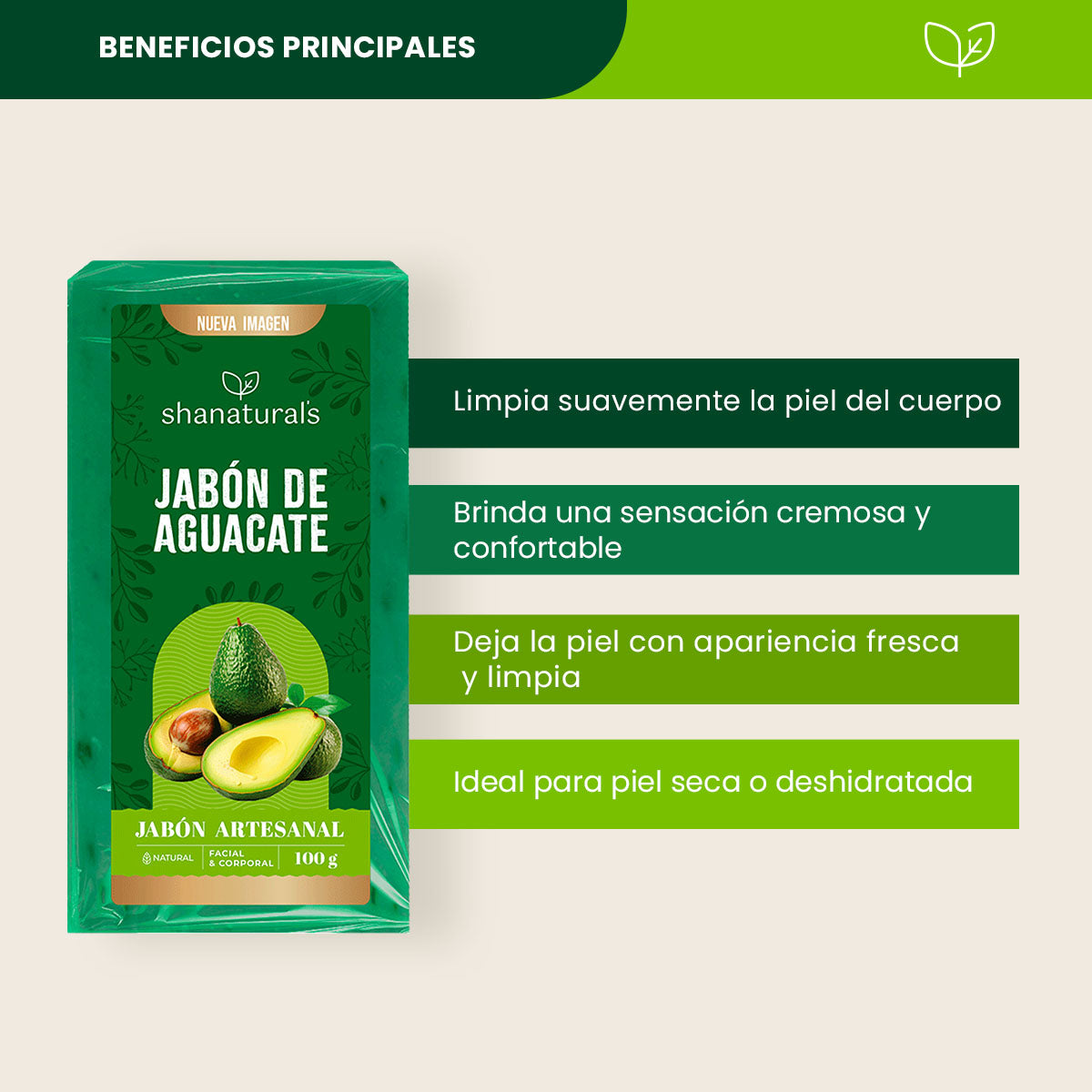 Jabón Aguacate - Shanatural's