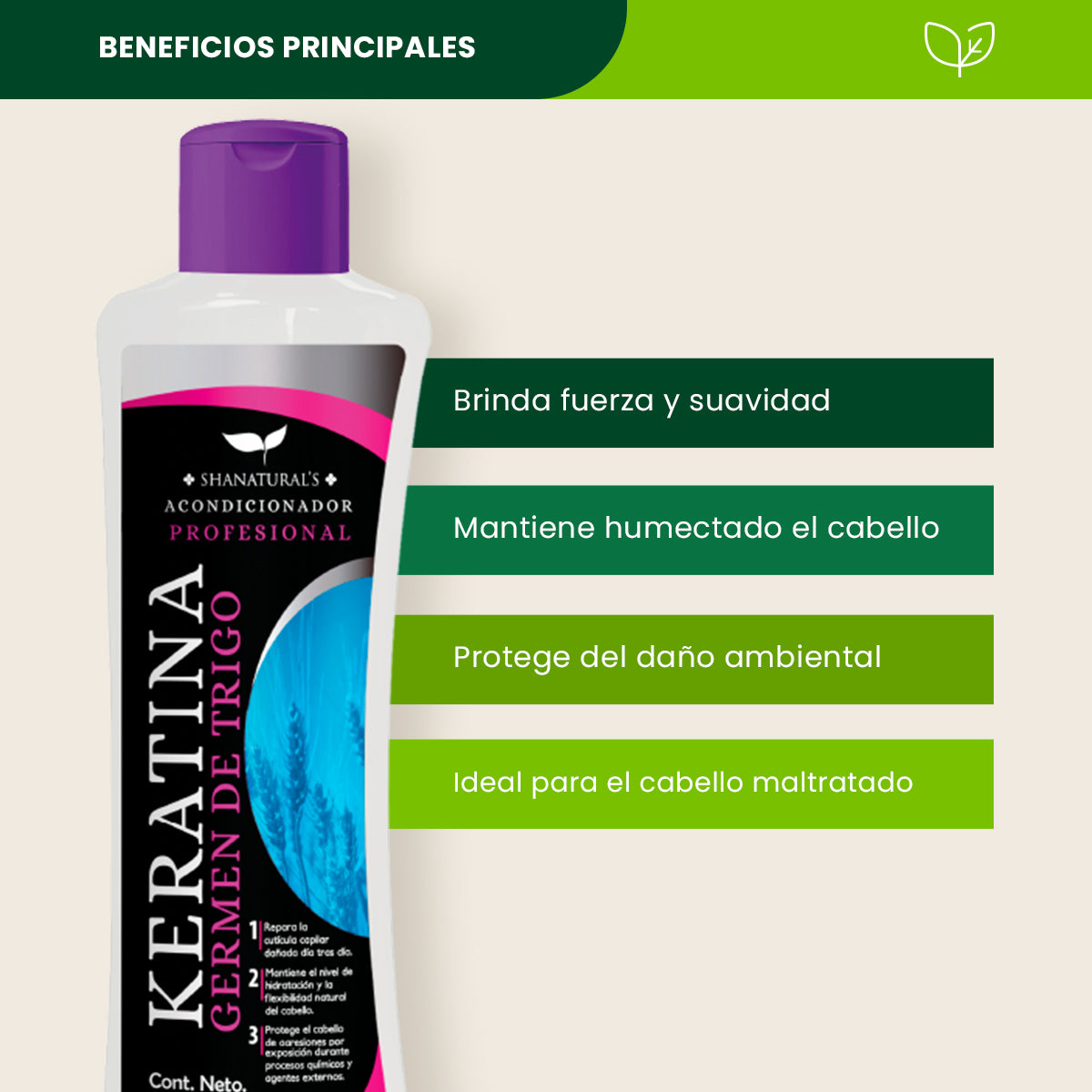 Acondicionador Keratina - Shanatural's