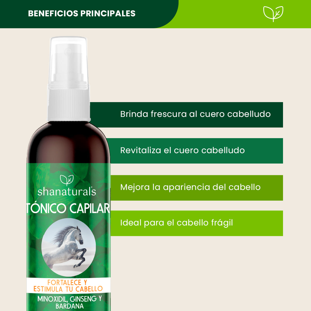 Tónico Minoxidil - Shanatural's