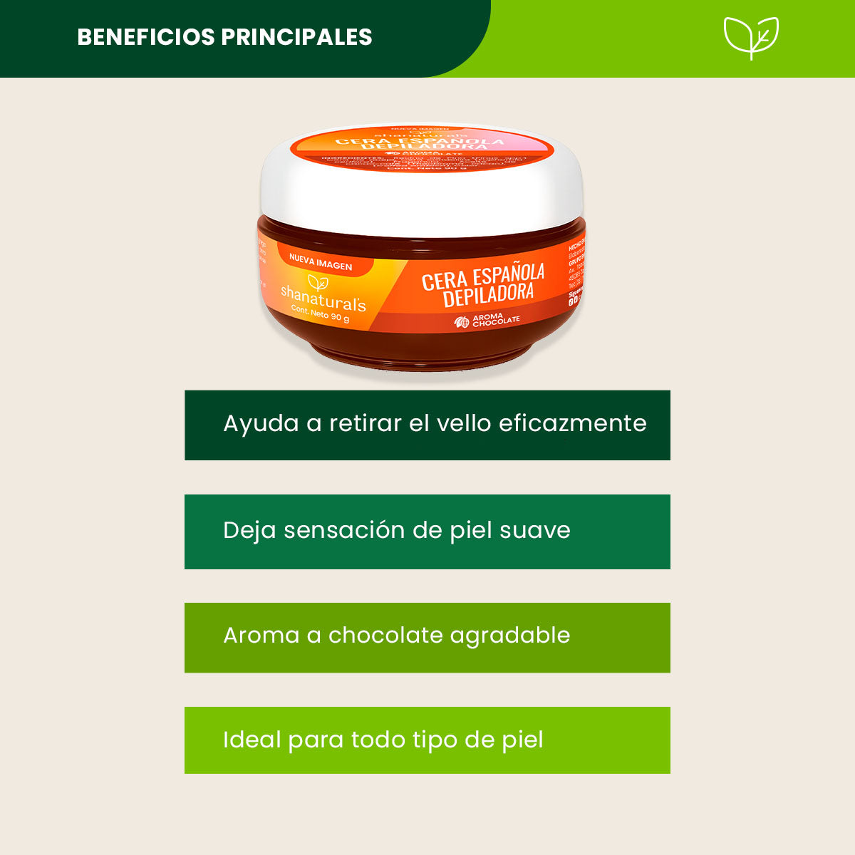 Cera Española Chocolate - Shanatural's