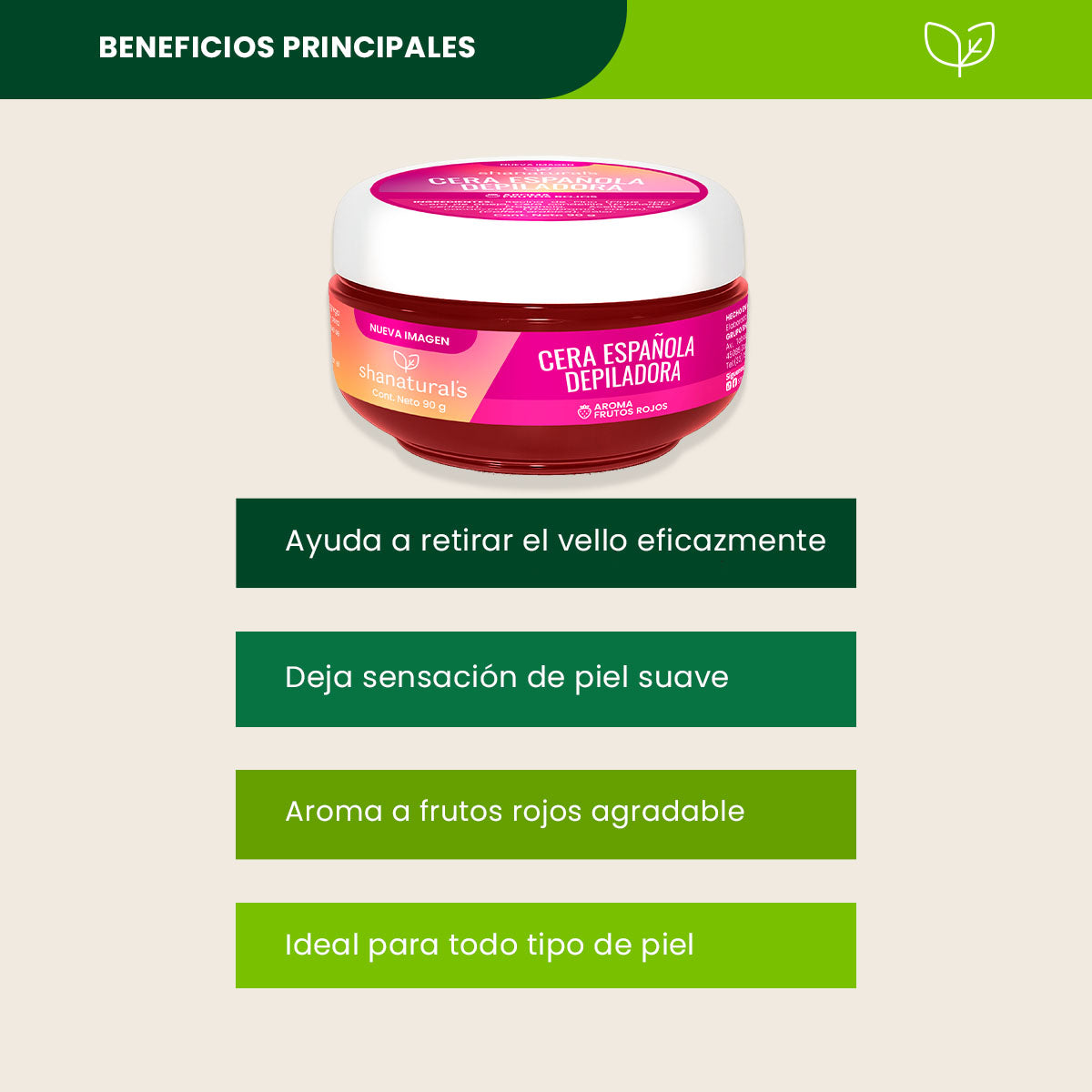 Cera Española Frutos Rojos  - Shanatural's