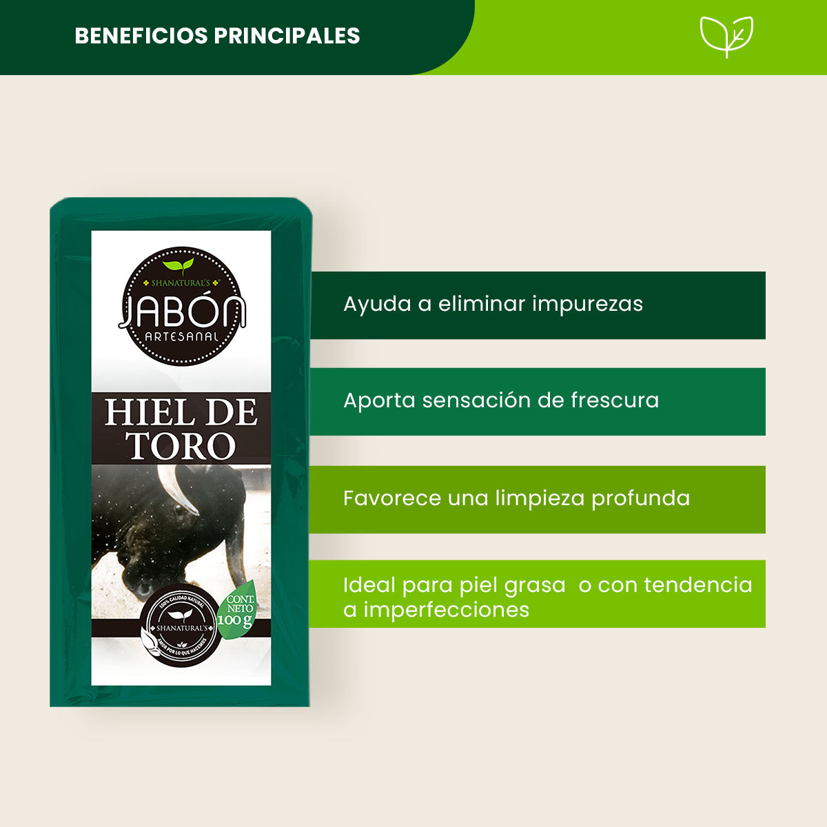 Jabón Hiel del Toro - Shanatural's