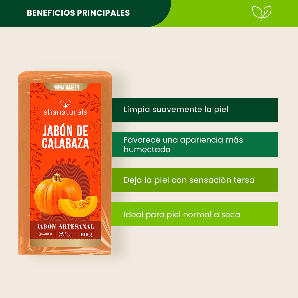 Jabón Calabaza - Shanatural's