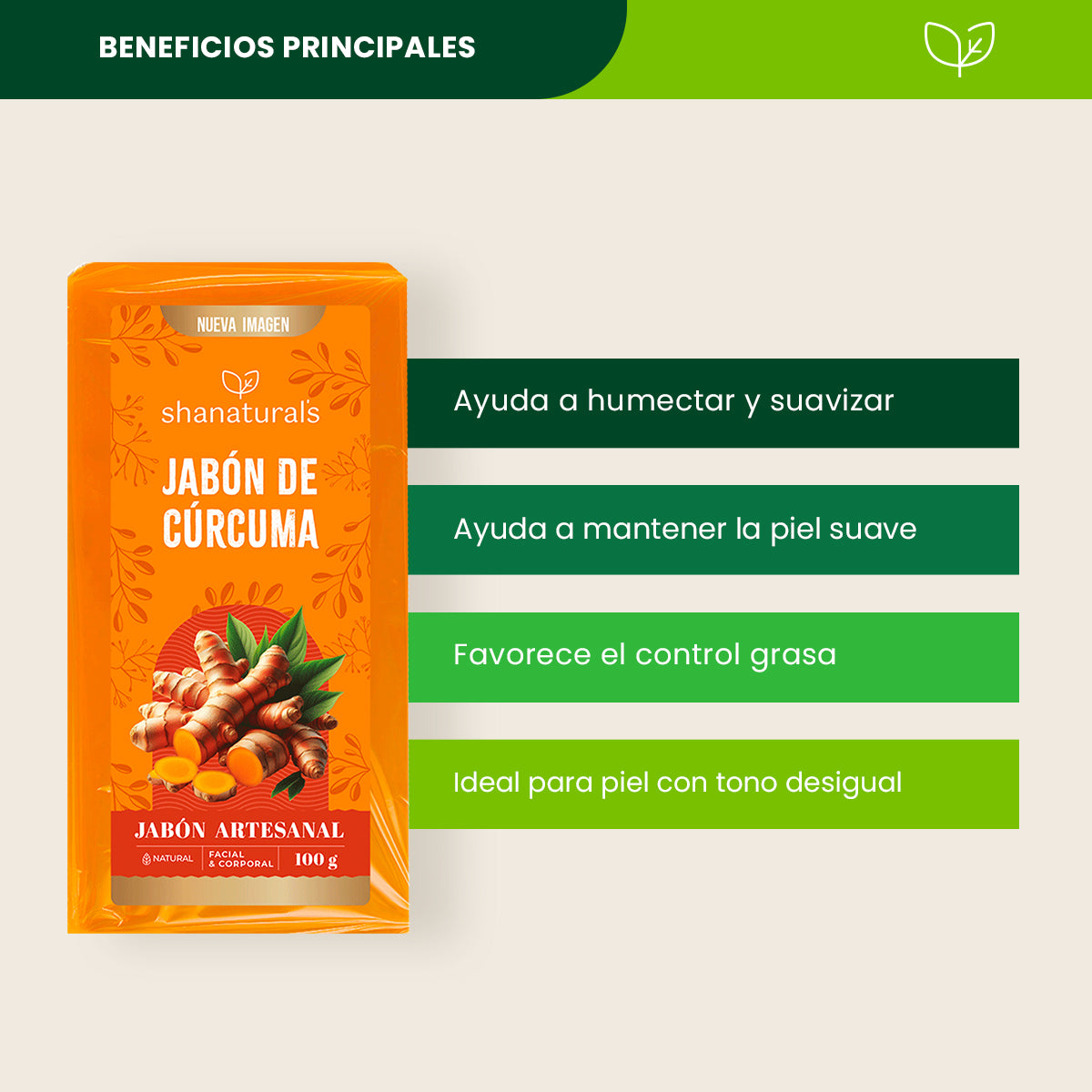 Jabón Cúrcuma - Shanatural's