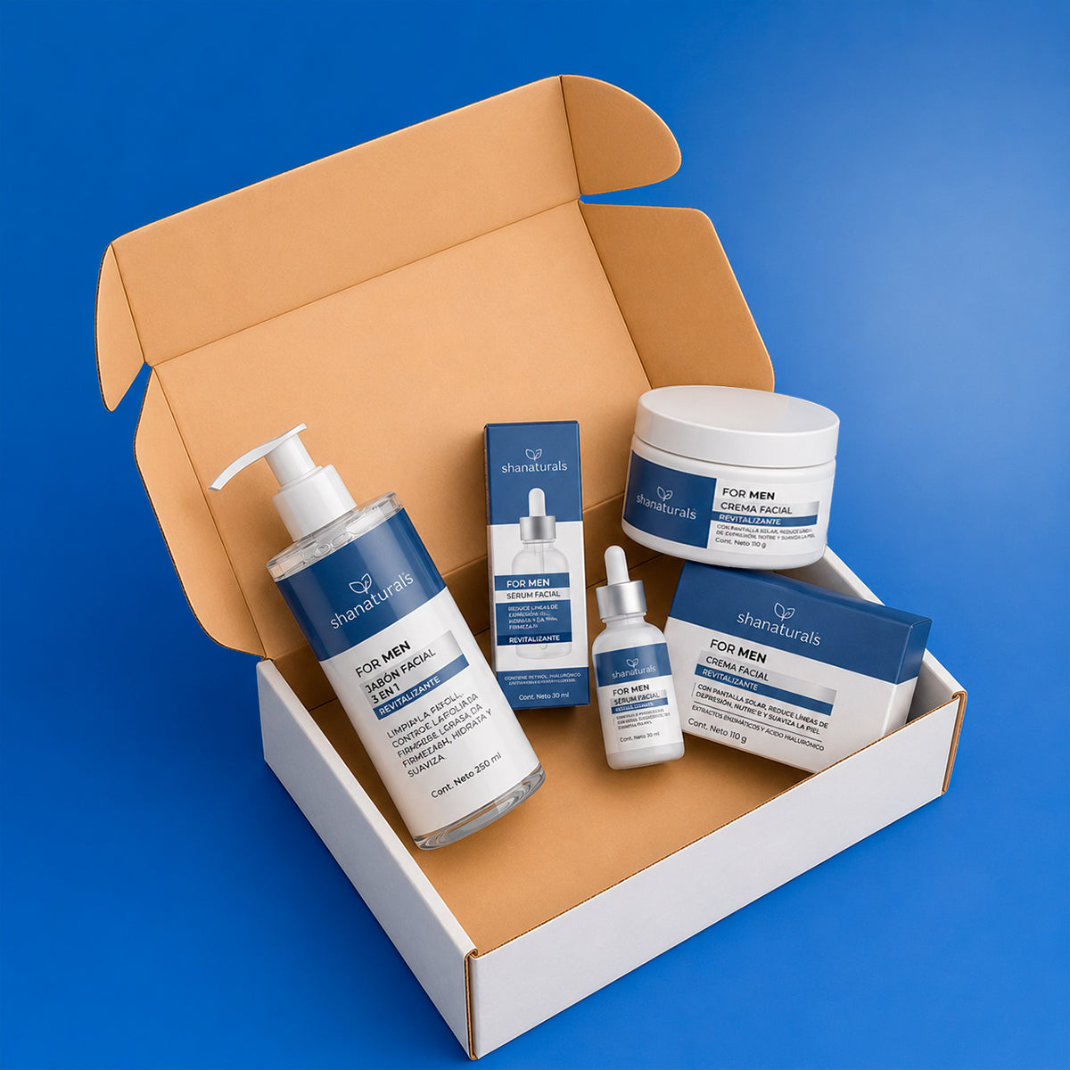 Kit Línea Facial For Men Revitalizante - Shanatural's