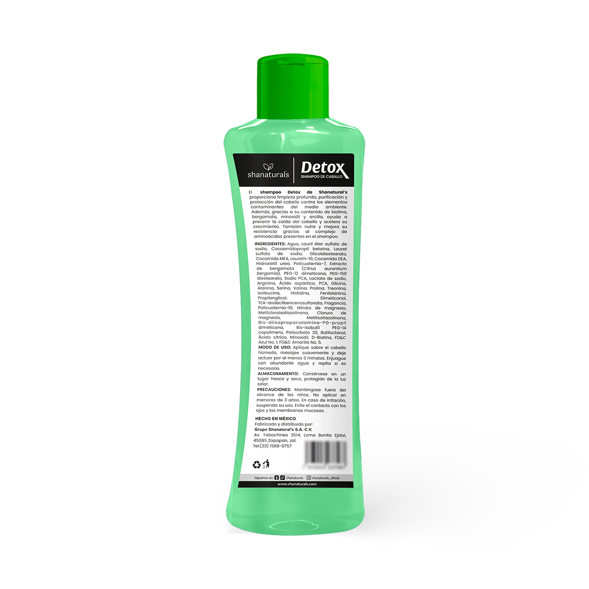 Shampoo Caballo Arcilla Detox - Shanatural's