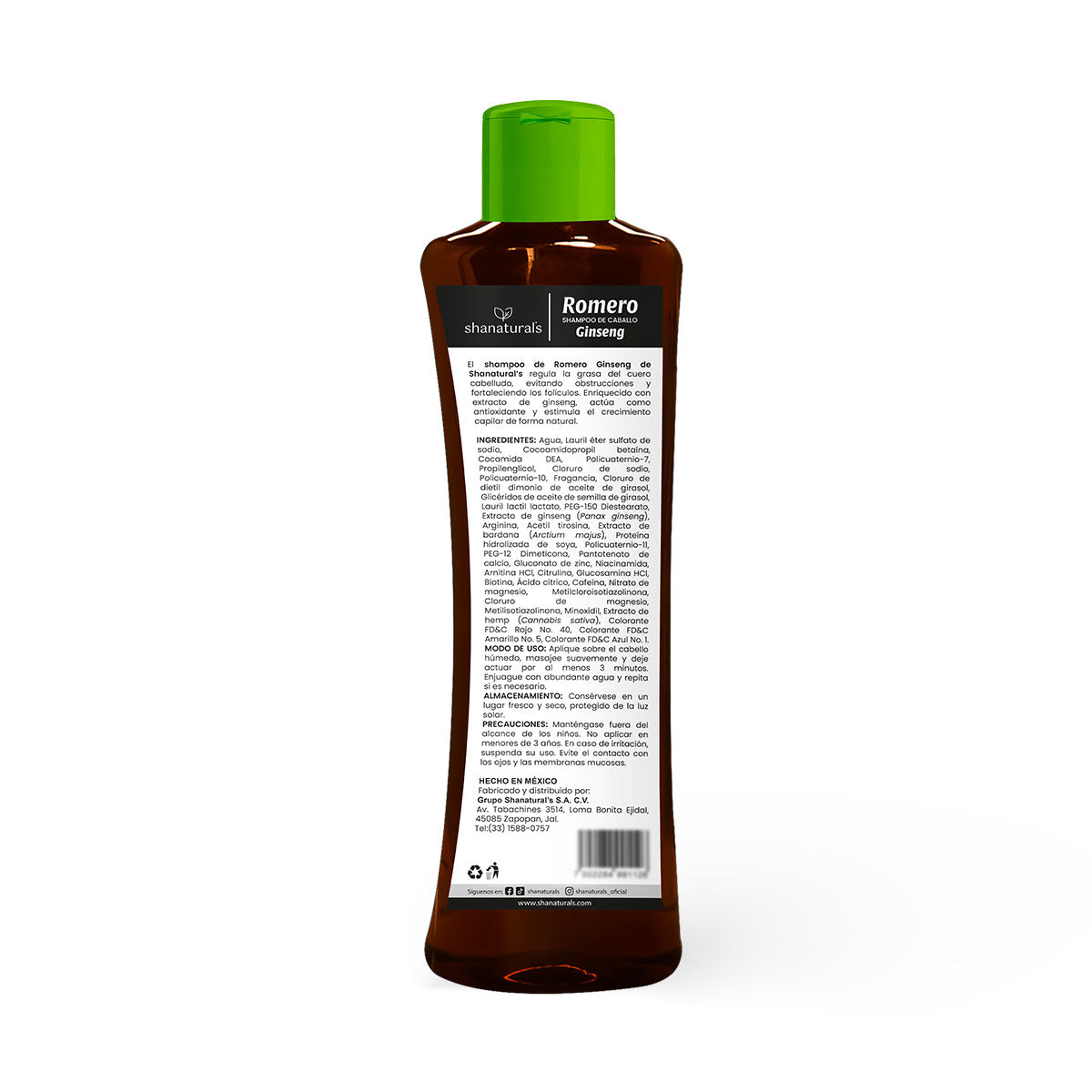 Shampoo Caballo Romero Ginseng - Shanatural's