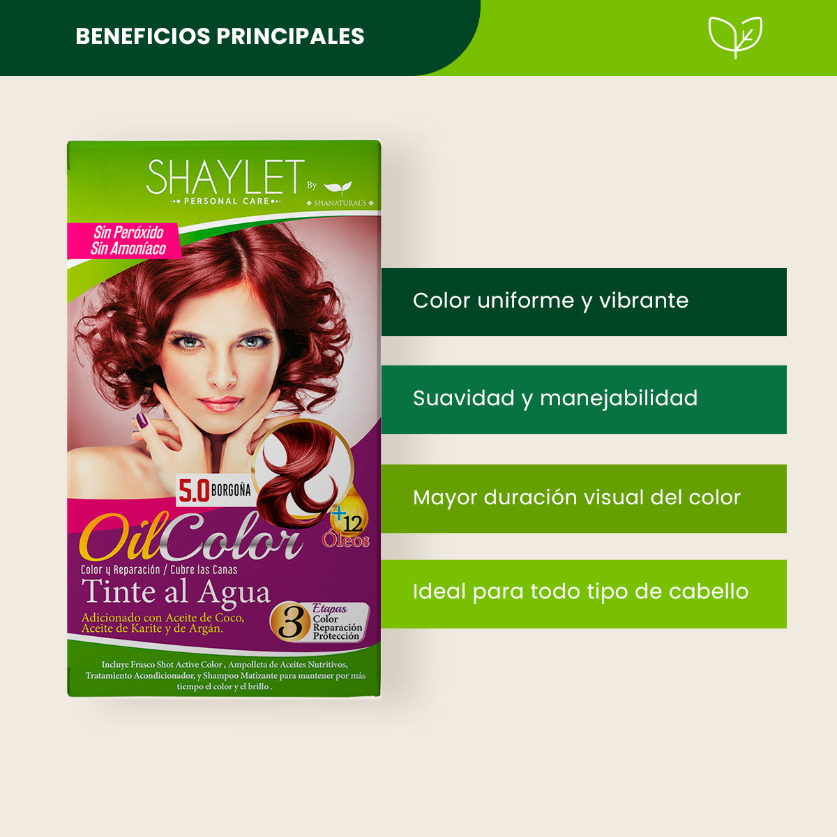 Tinte Color 5.0 Borgoña - Shaylet