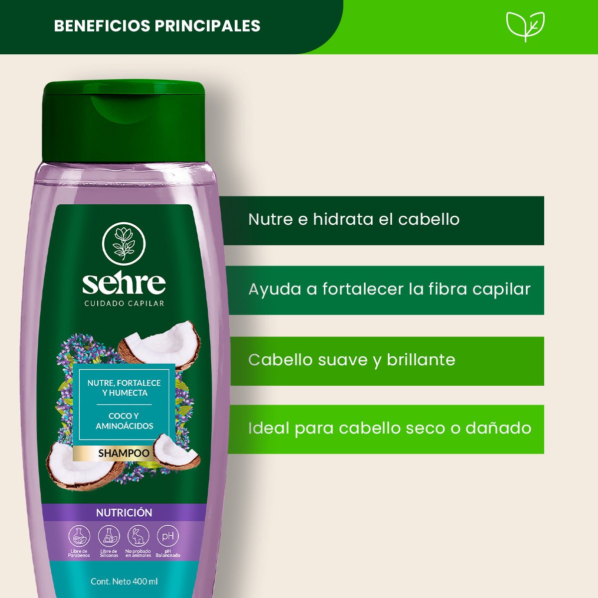 Shampoo Nutritivo - Sehre