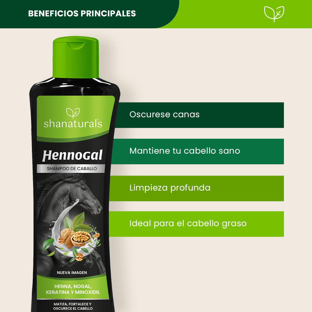 Shampoo Caballo Hennogal - Shanatural's
