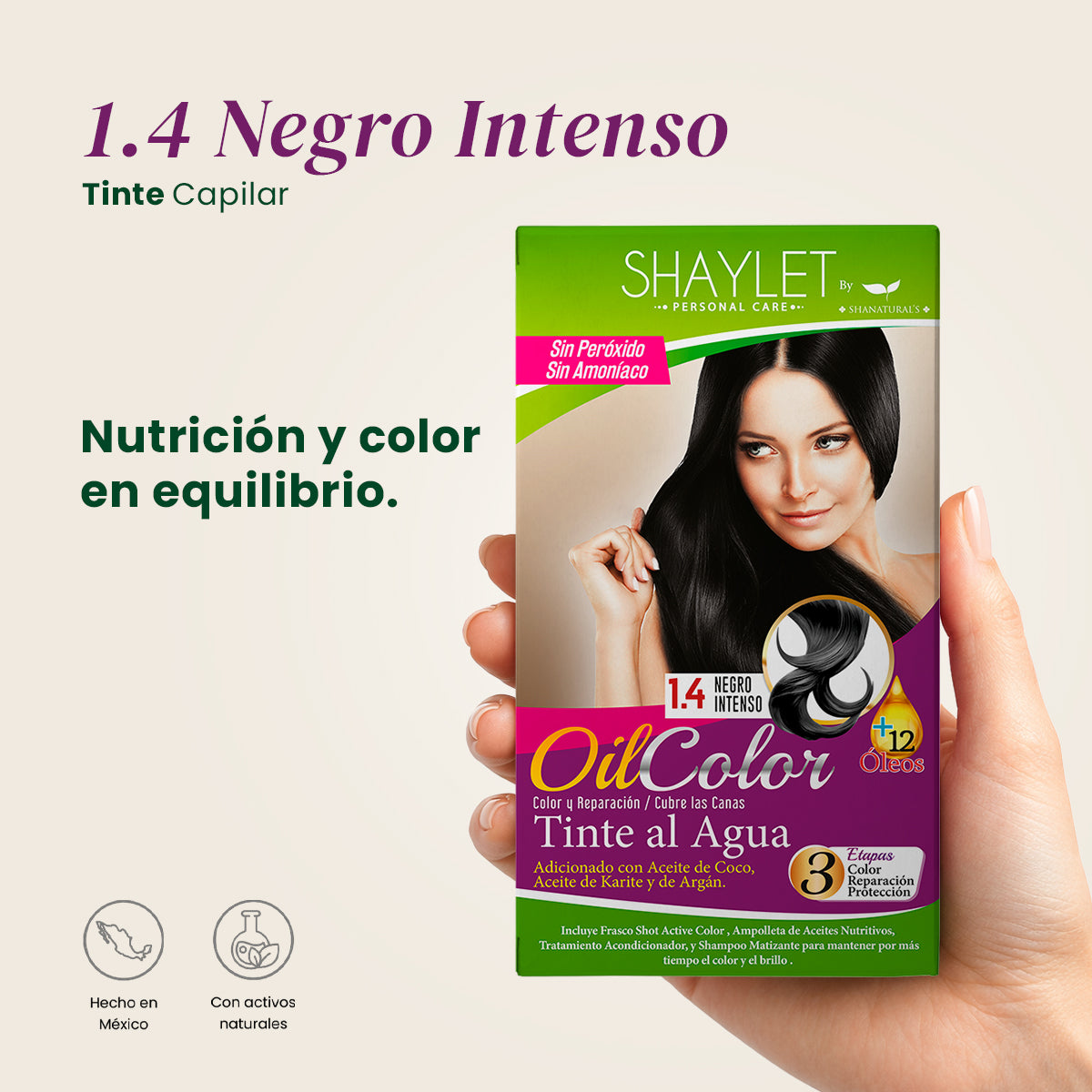 Tinte Color 1.4 Negro Intenso - Shaylet