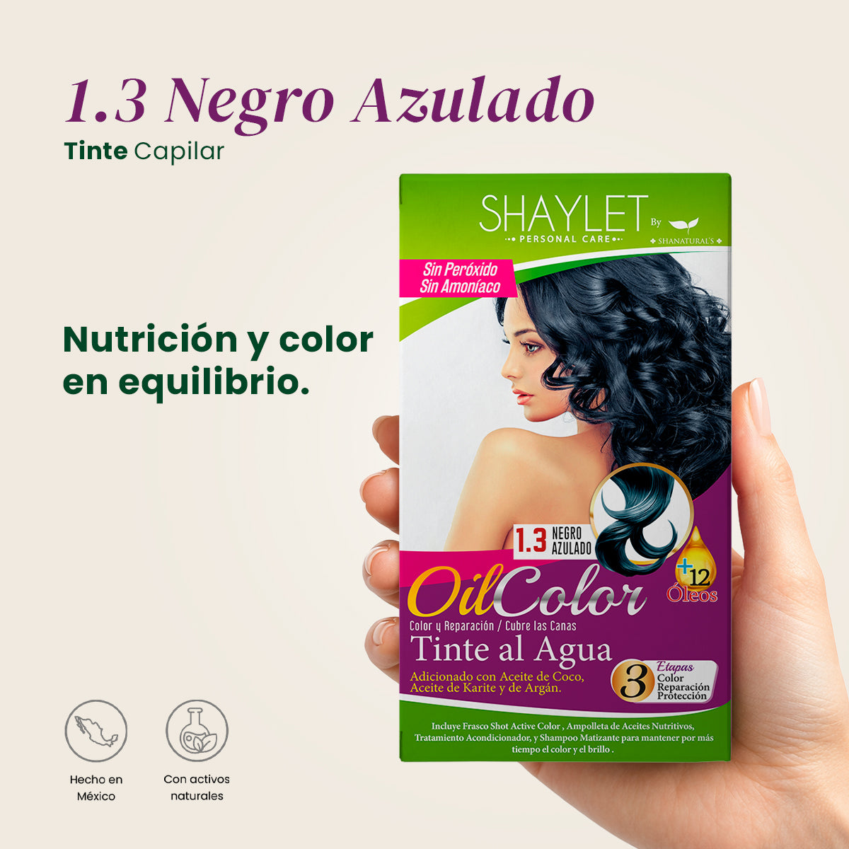 Tinte Color 1.3 Negro Azulado - Shaylet