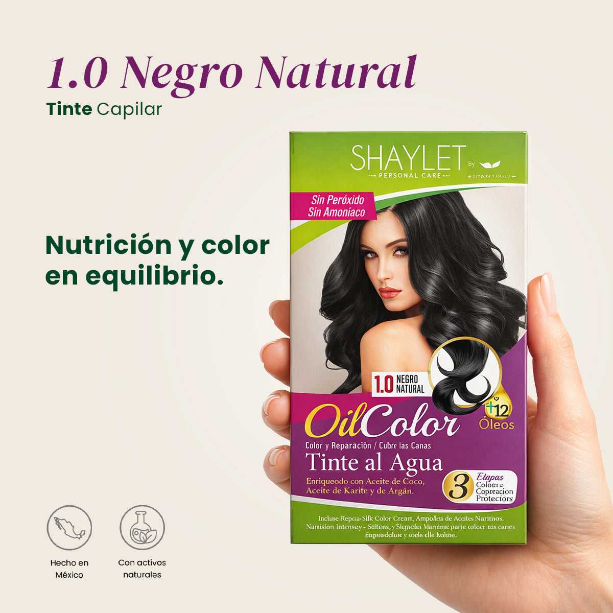 Tinte Color 1.0 Negro Natural - Shaylet