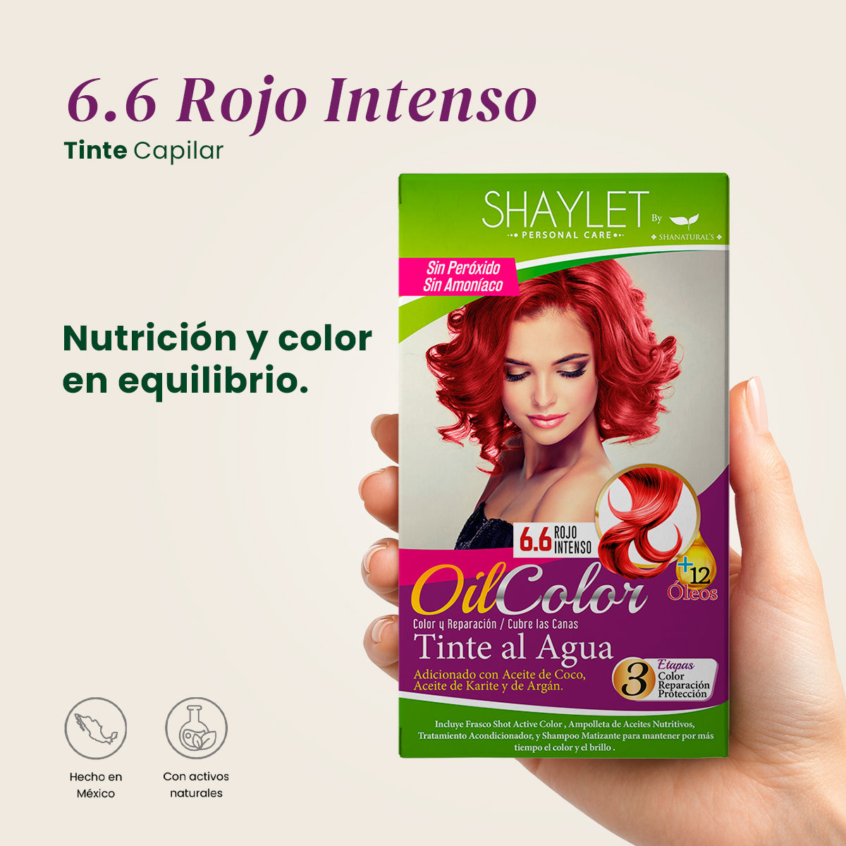 Tinte Color 6.6 Rojo Intenso - Shaylet