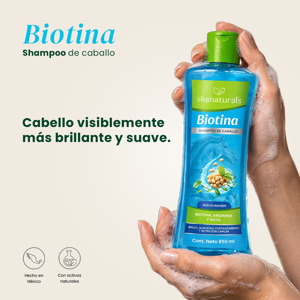 Shampoo Caballo Biotina - Shanatural's
