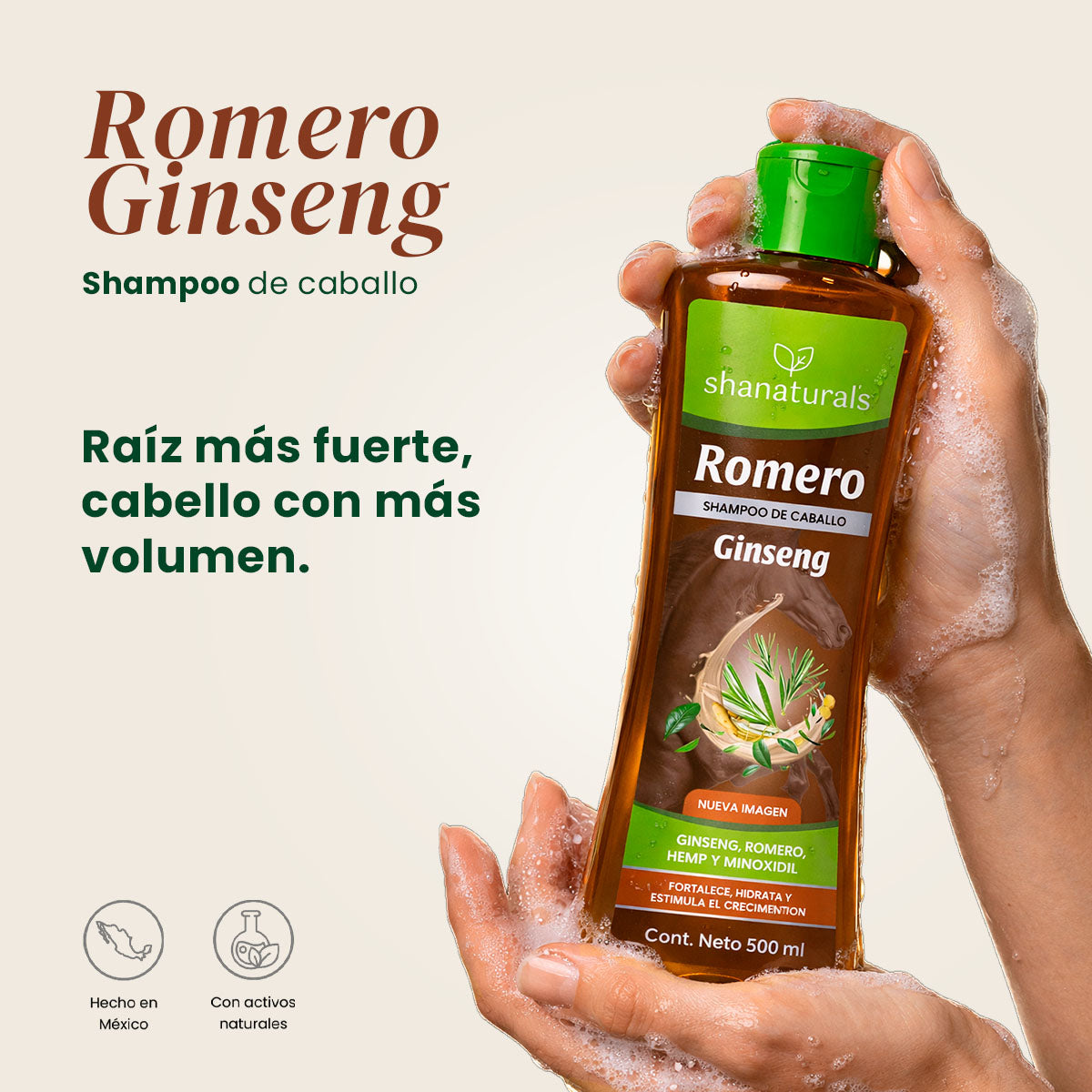 Shampoo Caballo Romero Ginseng - Shanatural's