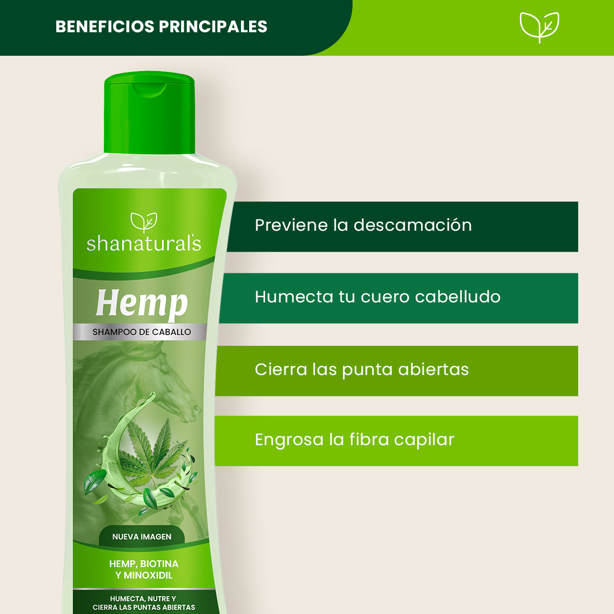 Shampoo Caballo Hemp - Shanatural's