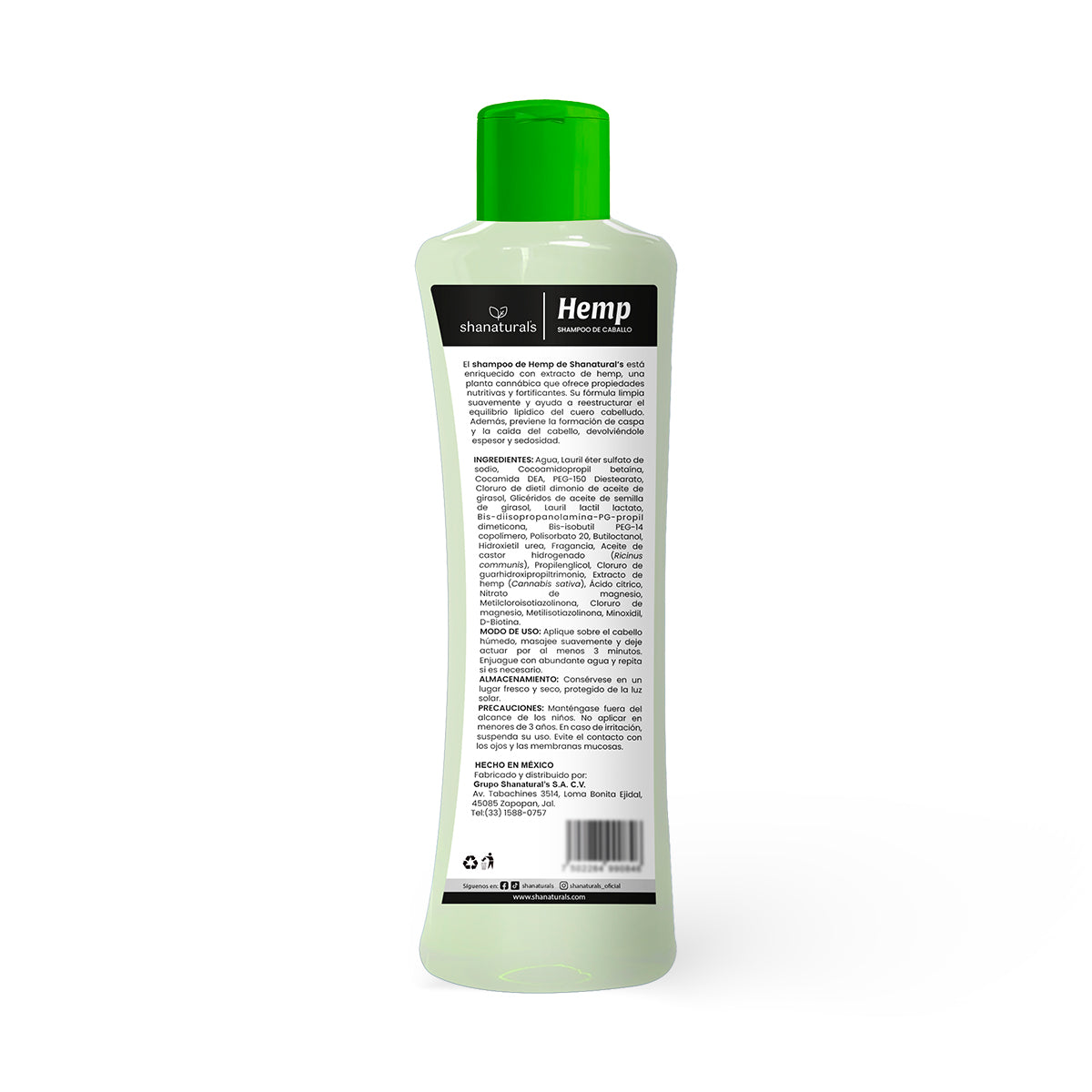 Shampoo Caballo Hemp - Shanatural's