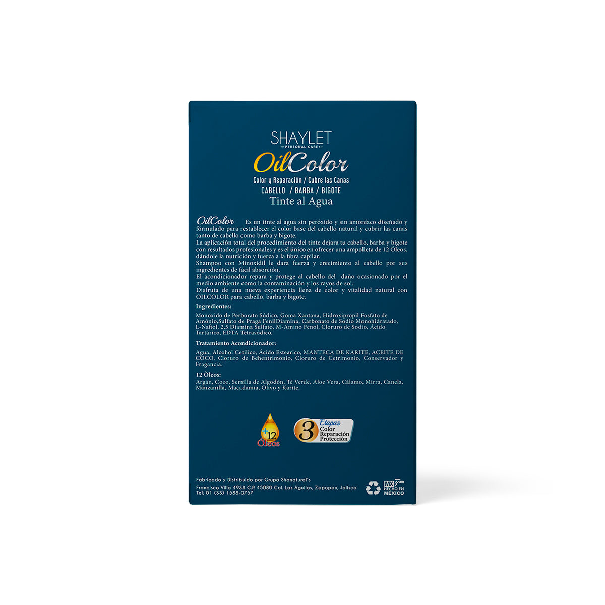 Tinte Color Negro Natural Caballero - Shaylet