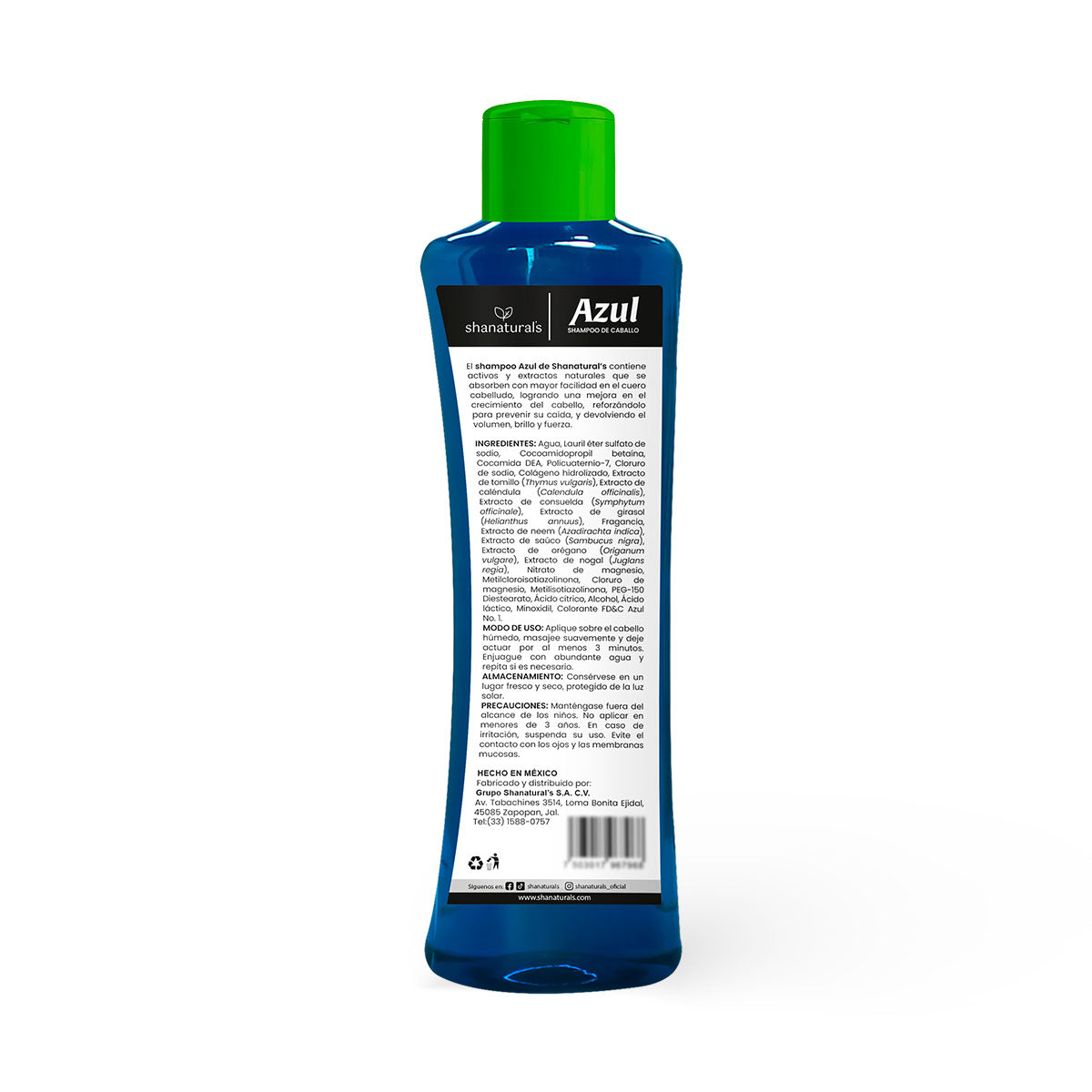 Shampoo Caballo Azul - Shanatural's