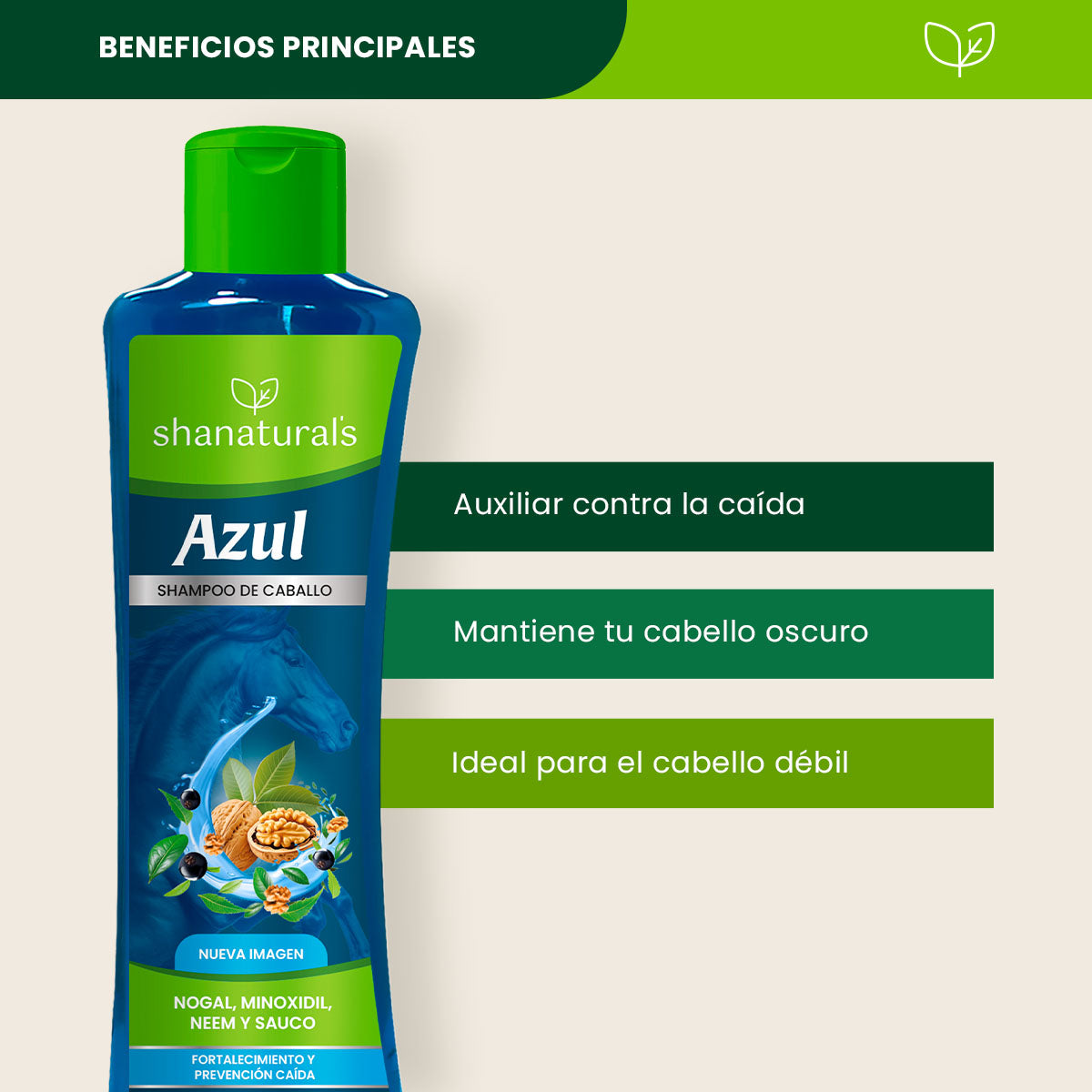Shampoo Caballo Azul - Shanatural's