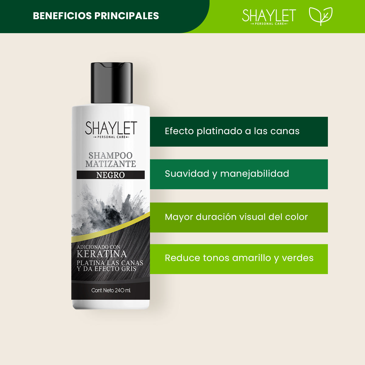 Shampoo Matizante Negro - Shaylet