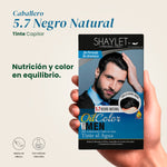 Tinte Color Negro Natural Caballero - Shaylet