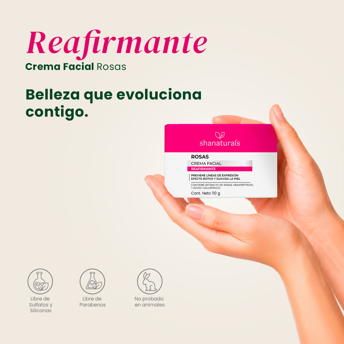 Crema Facial Reafirmante - Shanatural's