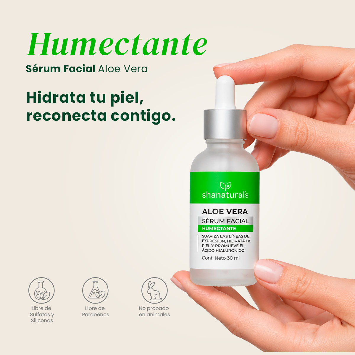 Sérum Facial Humectante - Shanatural's