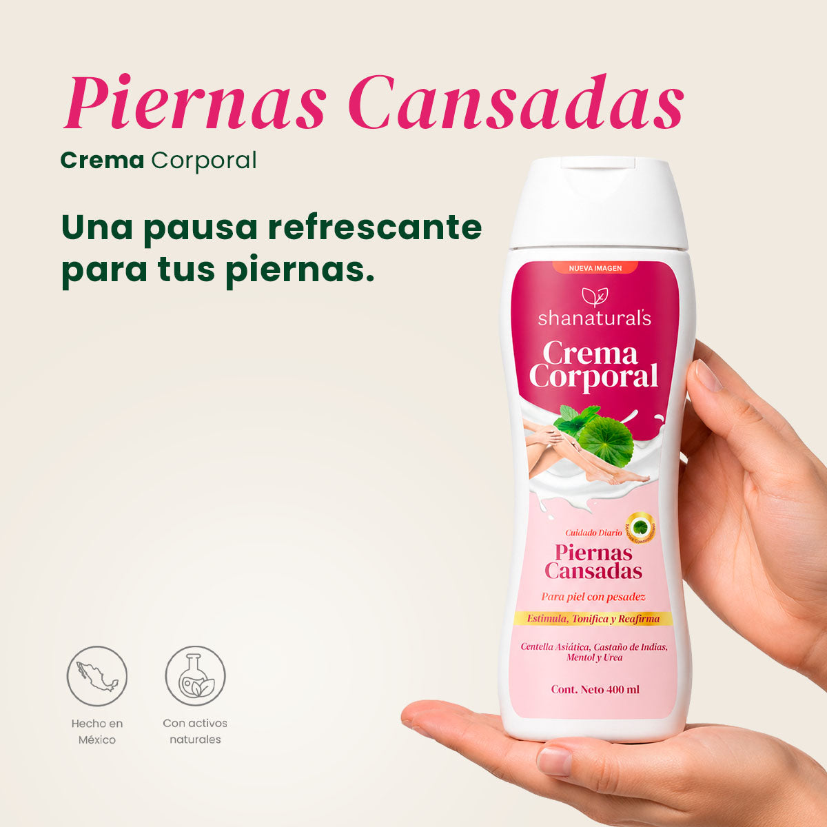 Crema Corporal Piernas Cansadas - Shanatural's
