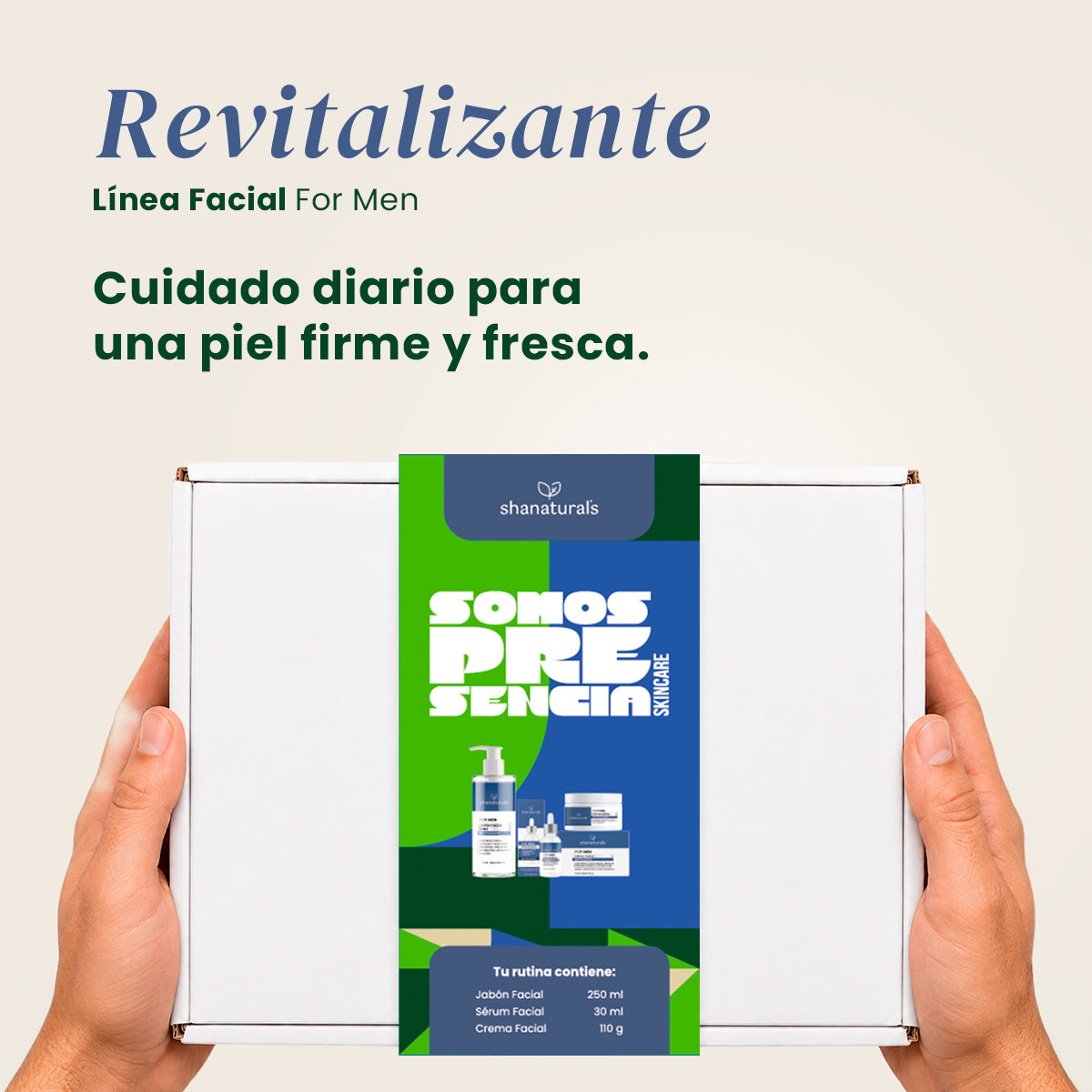 Kit Línea Facial For Men Revitalizante - Shanatural's