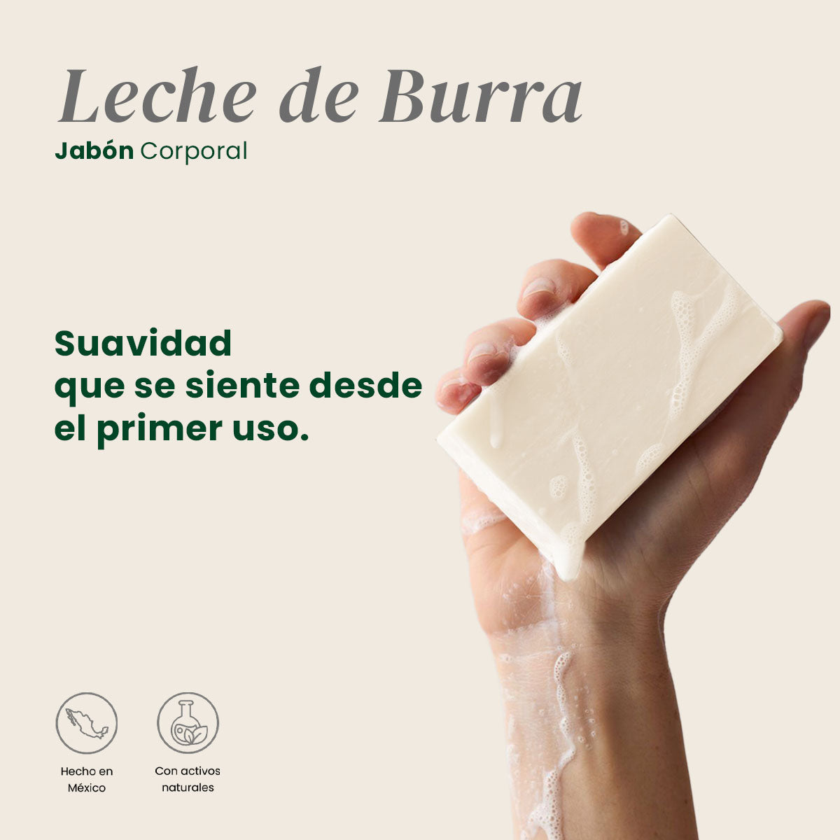 Jabón Leche de Burra - Shanatural's