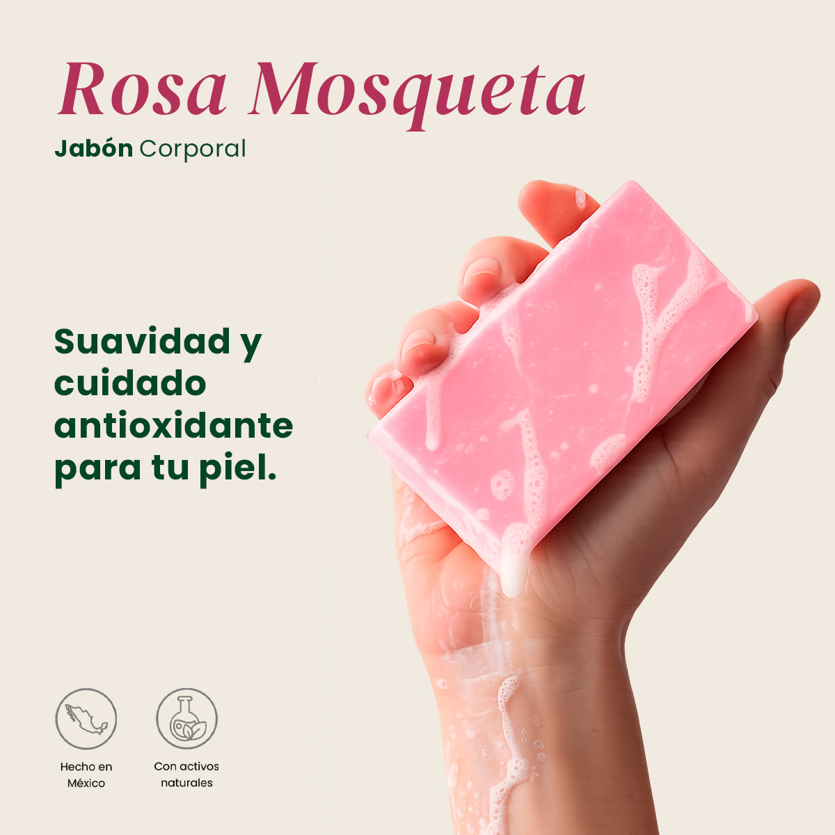Jabón Rosa Mosqueta - Shanatural's