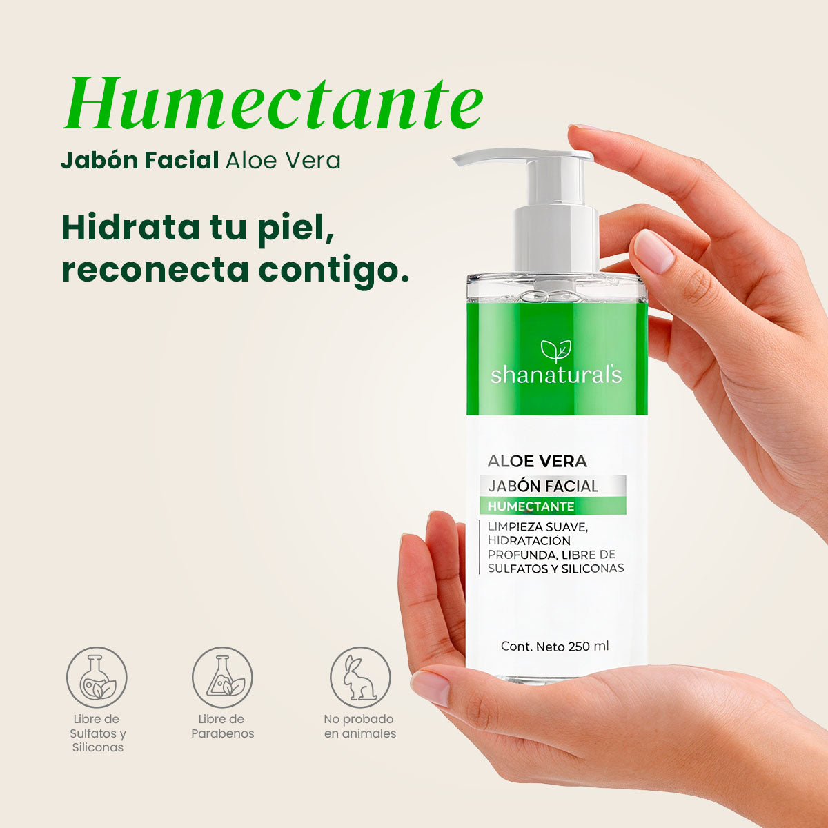 Jabón Facial Humectante - Shanatural's