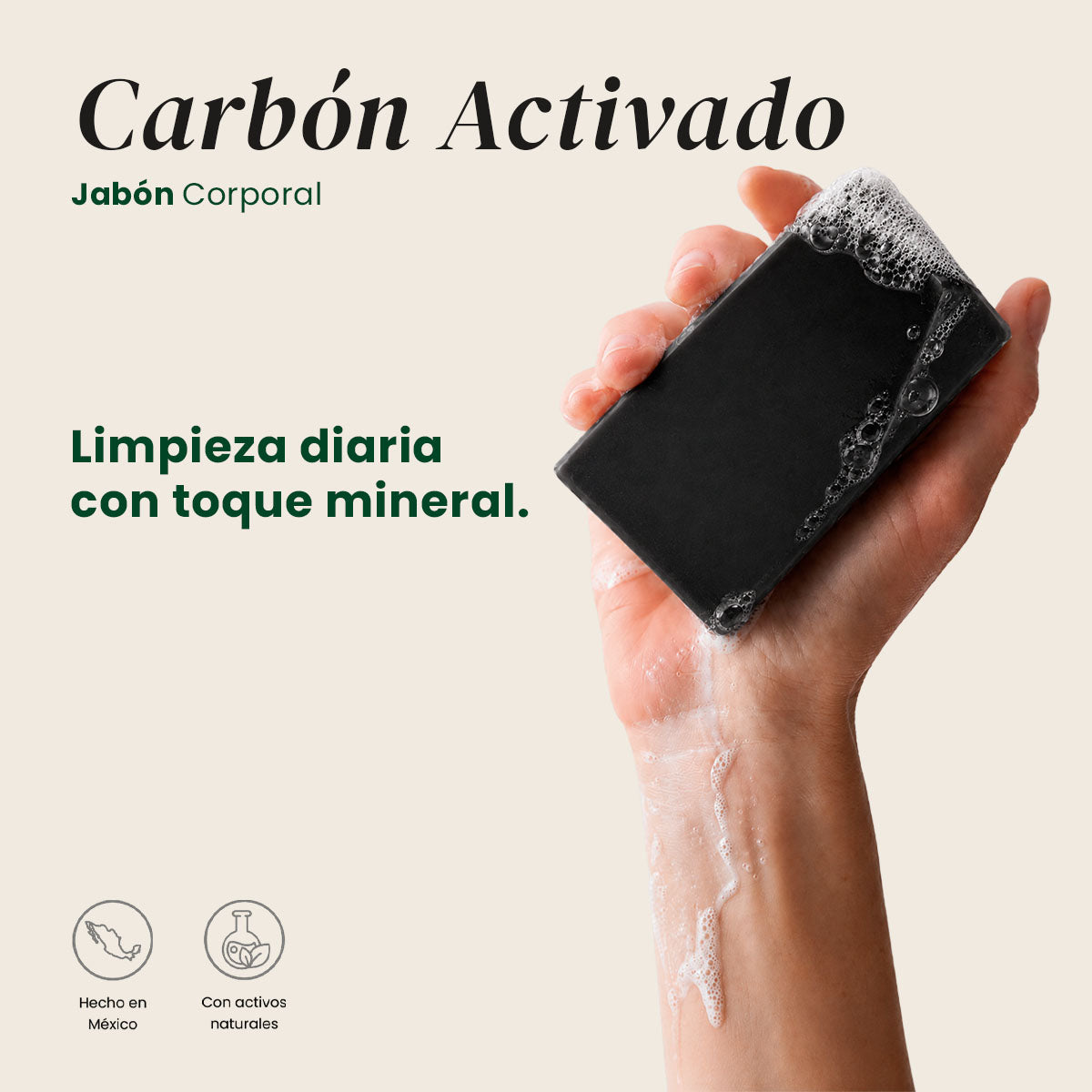 Jabón Carbón Activado - Shanatural's