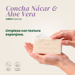 Jabón Esponja Concha Nácar y Aloe Vera - Shanatural's