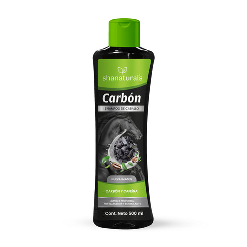Shampoo de Caballo de Carbón y Cafeína 500 ml