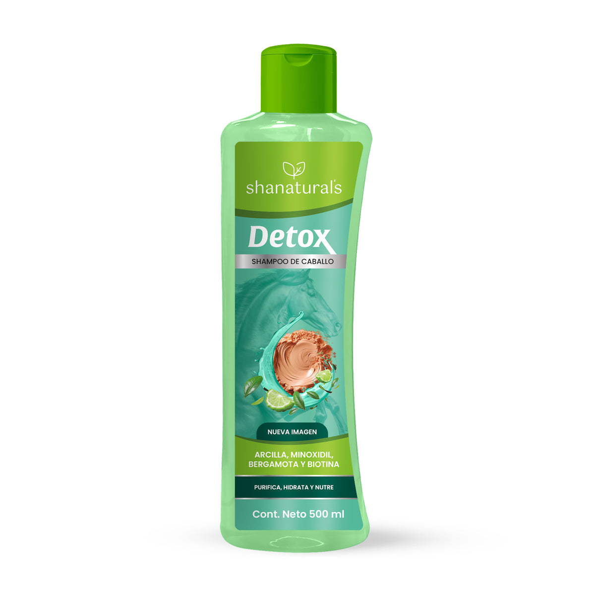 Shampoo de Caballo Detox con Arcilla 500 ml
