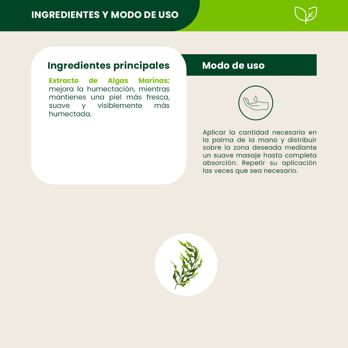 Crema Corporal Extractos Marinos- Shanatural's