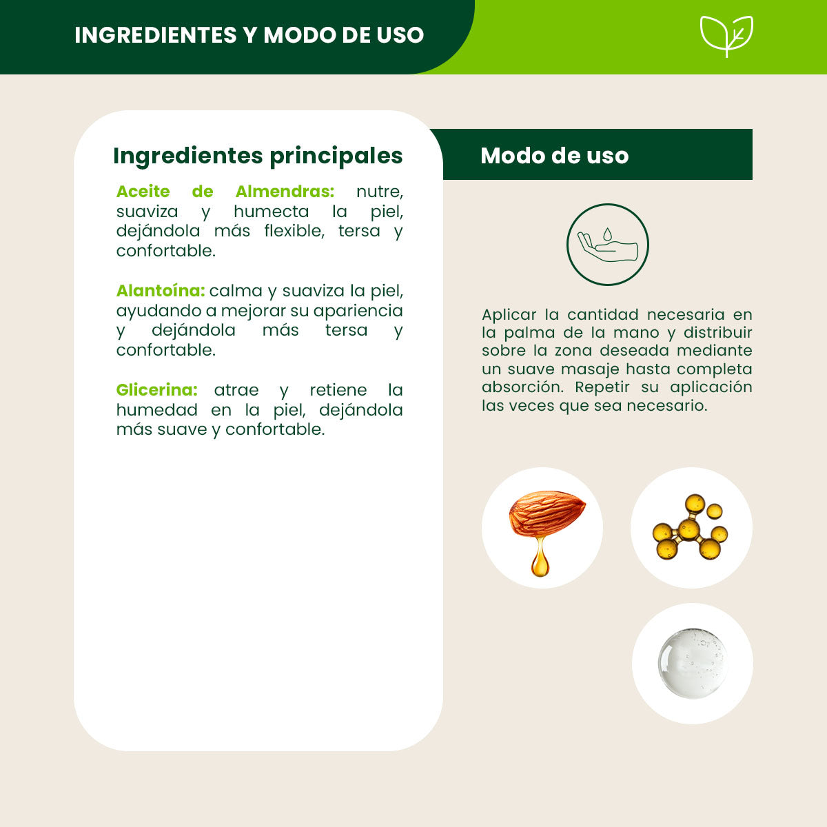 Crema Corporal Almendras- Shanatural's