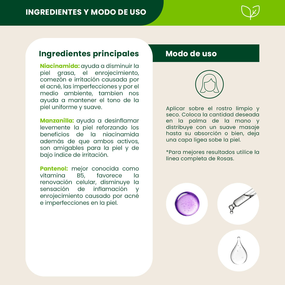 Sérum Facial Piel Sensible - Shanatural's