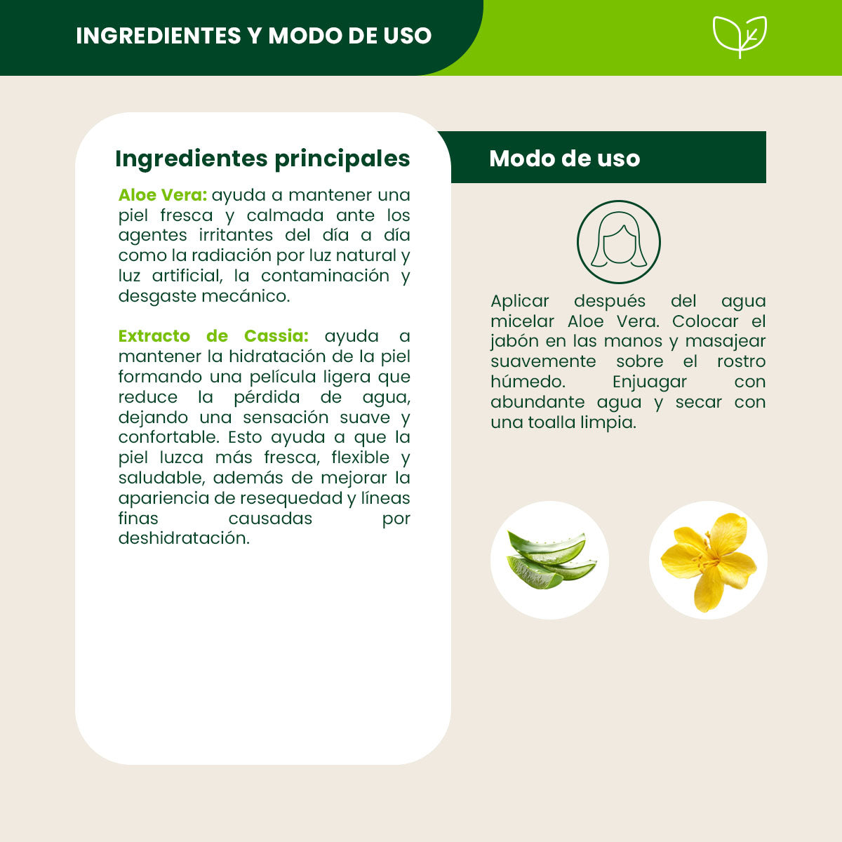 Jabón Facial Humectante - Shanatural's